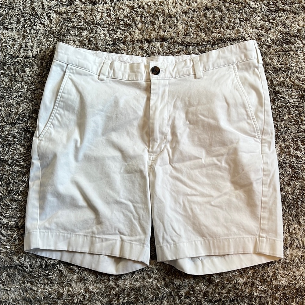 Brooks Brothers White Red Fleece Shorts